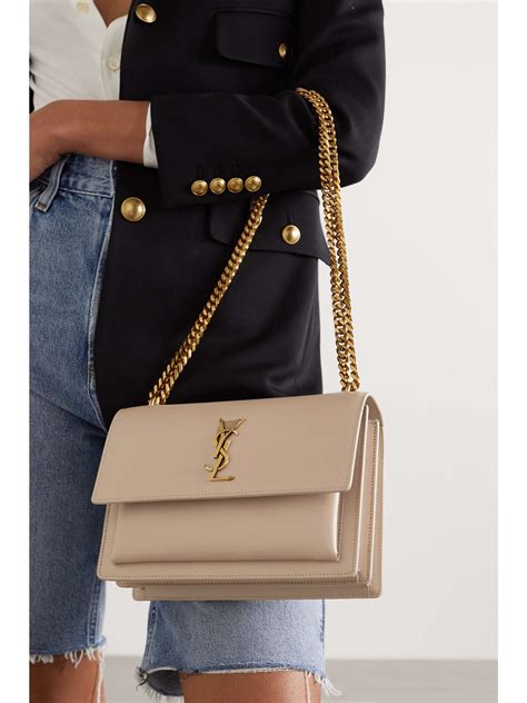 ysl sunset bag medium beige|saint laurent medium sunset bag.